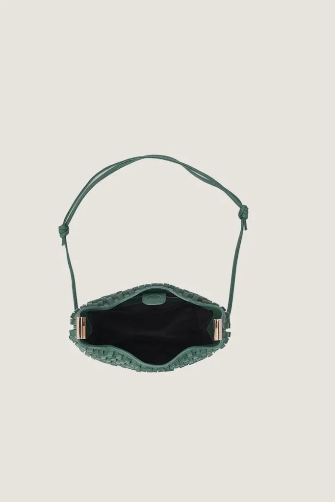 Devonshire Leather Shoulder Bag – Dark Green – view 4