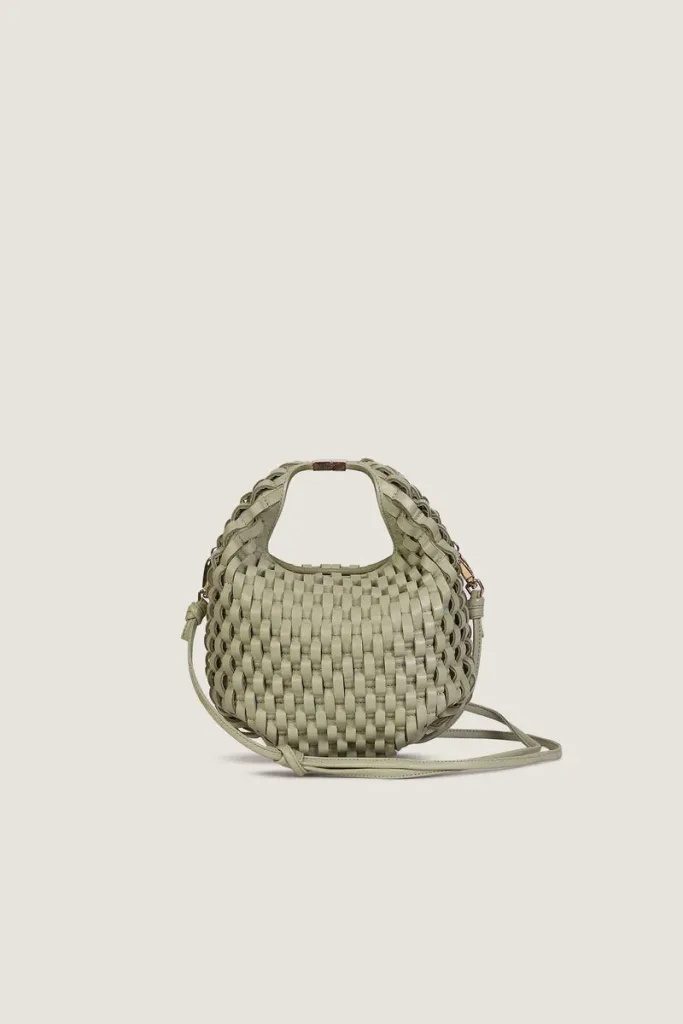 Devonshire Leather Shoulder Bag – Mint Green – view 1