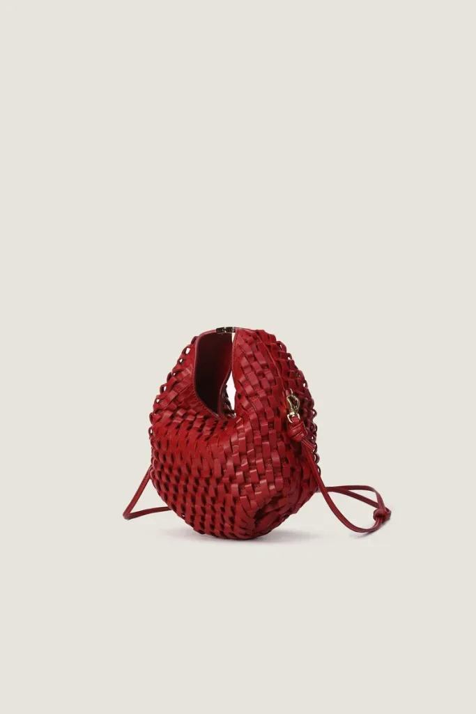 Devonshire  Leather Shoulder Bag – Red – view 2