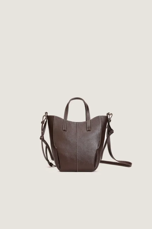 Eastcastle Nano Leather Tote Bag – Chocolate Brown – view 1