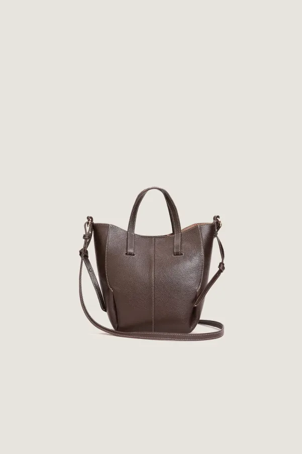 Eastcastle Nano Leather Tote Bag – Chocolate Brown – view 4