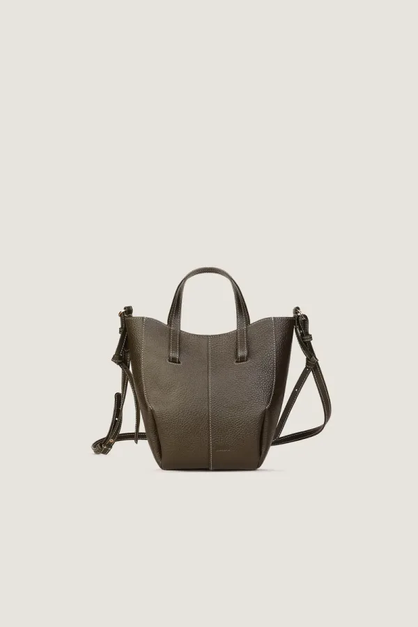 Eastcastle Nano Leather Tote Bag – Dark Green – view 1