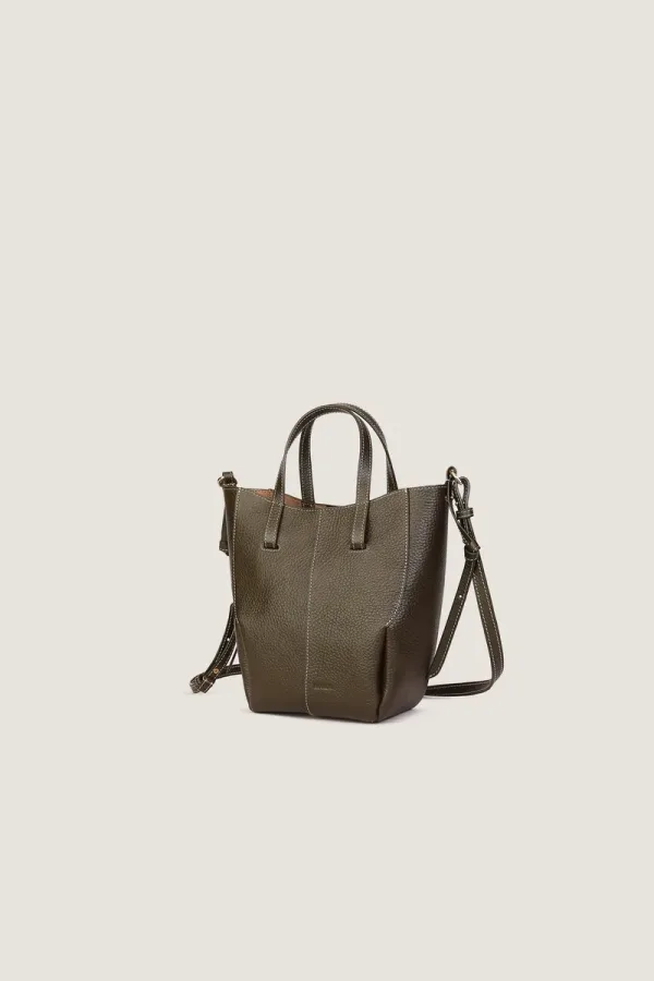 Eastcastle Nano Leather Tote Bag – Dark Green – view 2