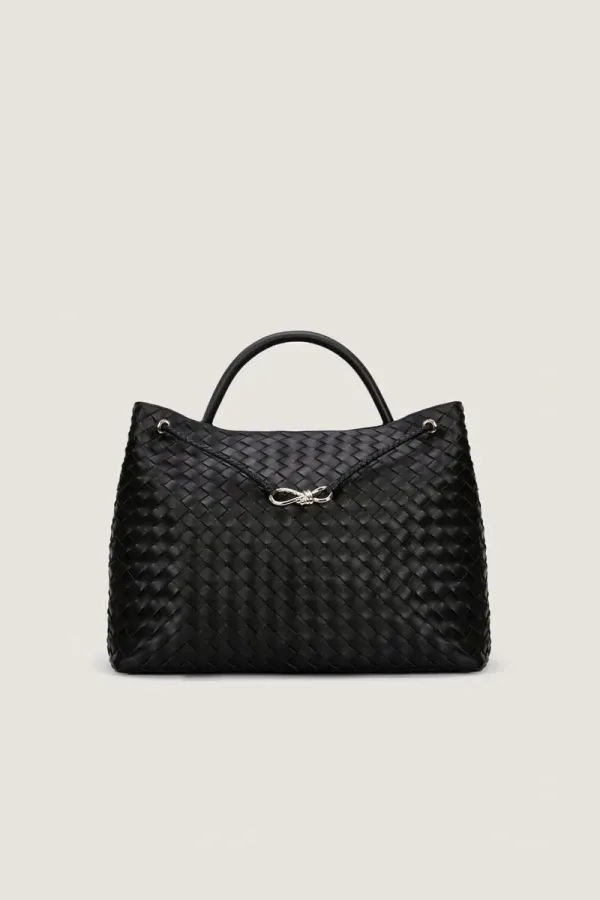 Edwardes Square Large Leather Handbag – Black – view 1