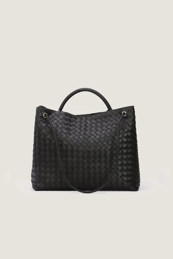 Edwardes Square Large Leather Handbag – Black – view 4