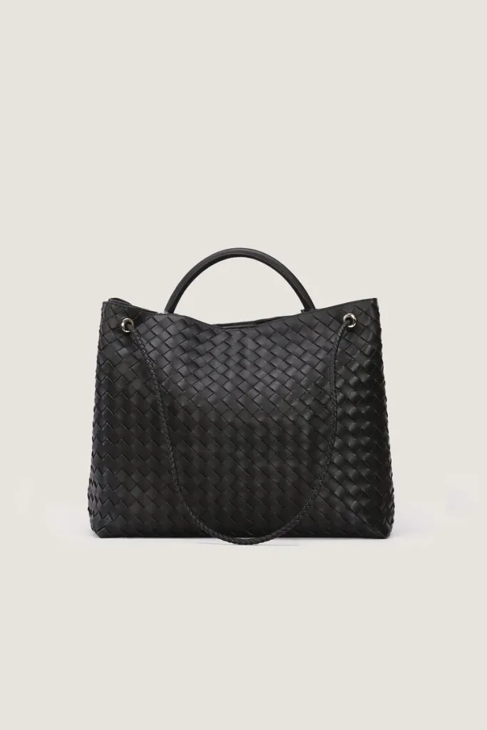 Edwardes Square Large Leather Handbag – Black – view 4