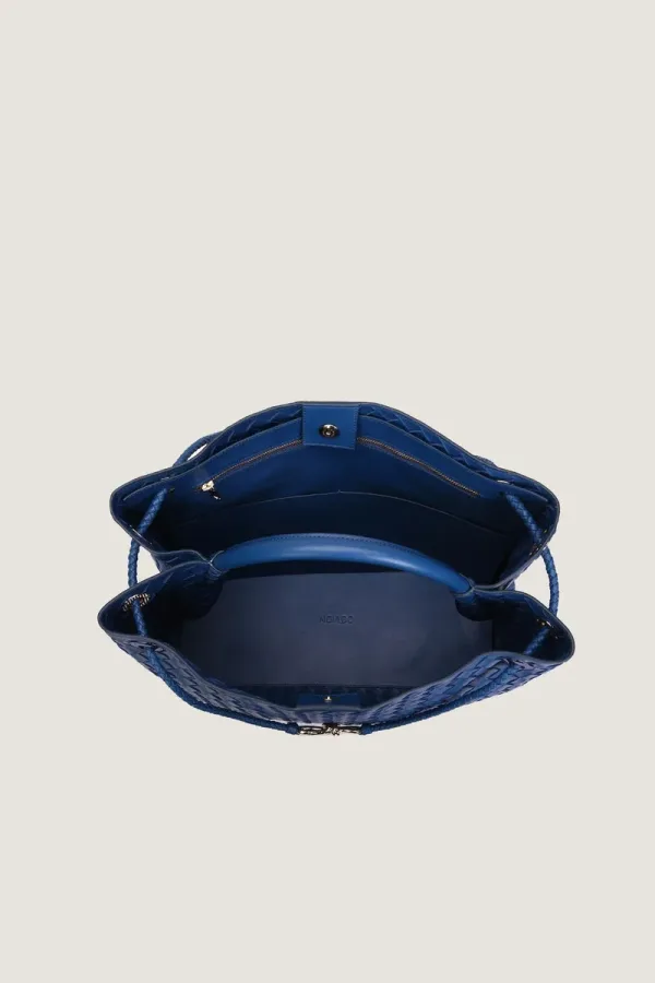 Edwardes Square Large Leather Handbag – Blue – view 2