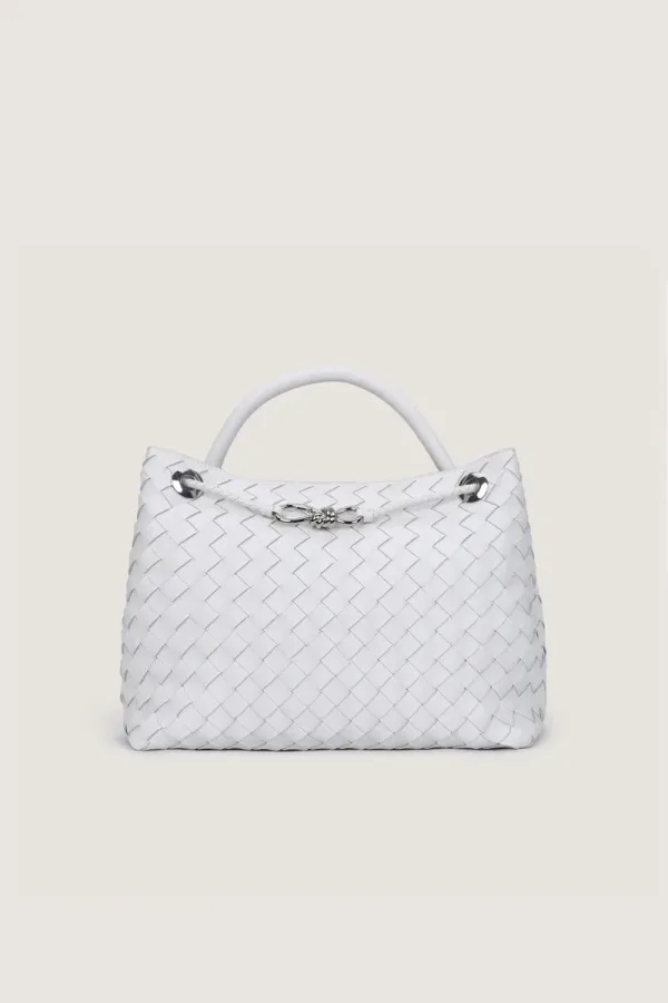 Edwardes Square Large Leather Handbag – White – view 1