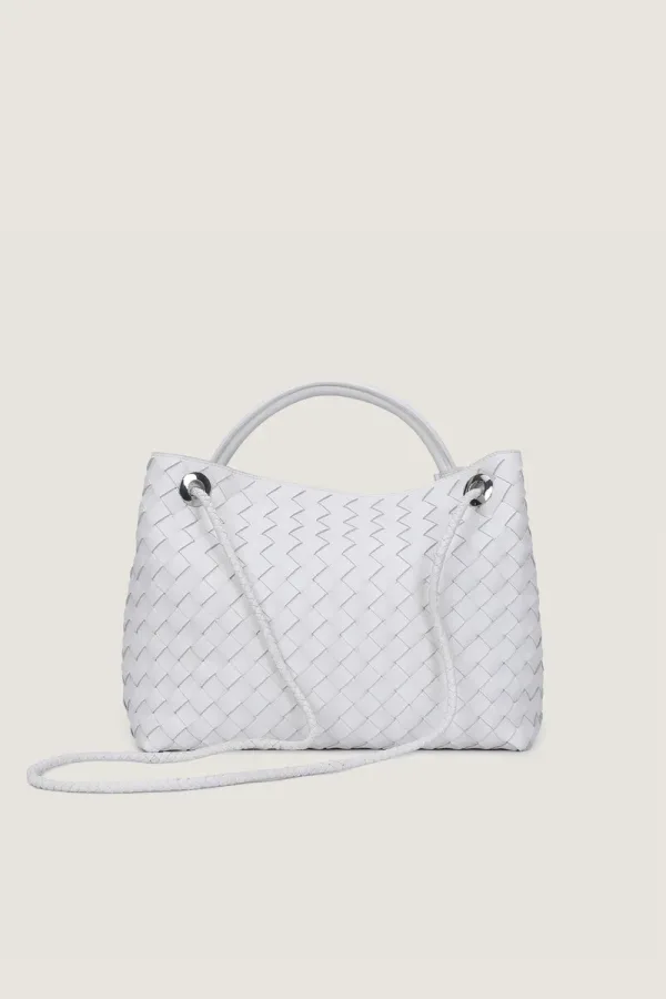 Edwardes Square Large Leather Handbag – White – view 4
