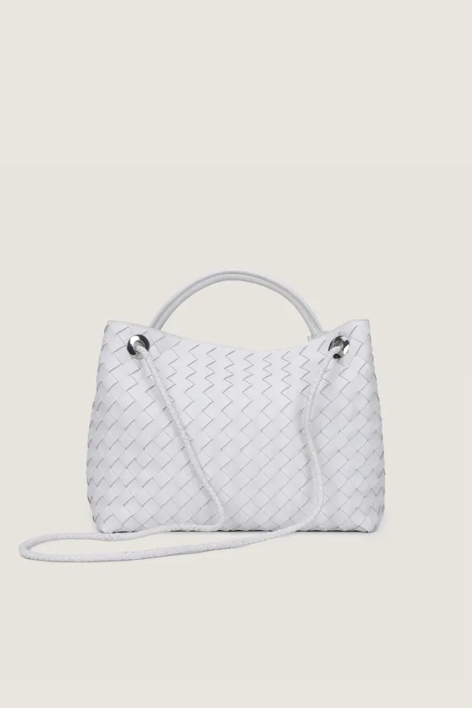 Edwardes Square Large Leather Handbag – White – view 4