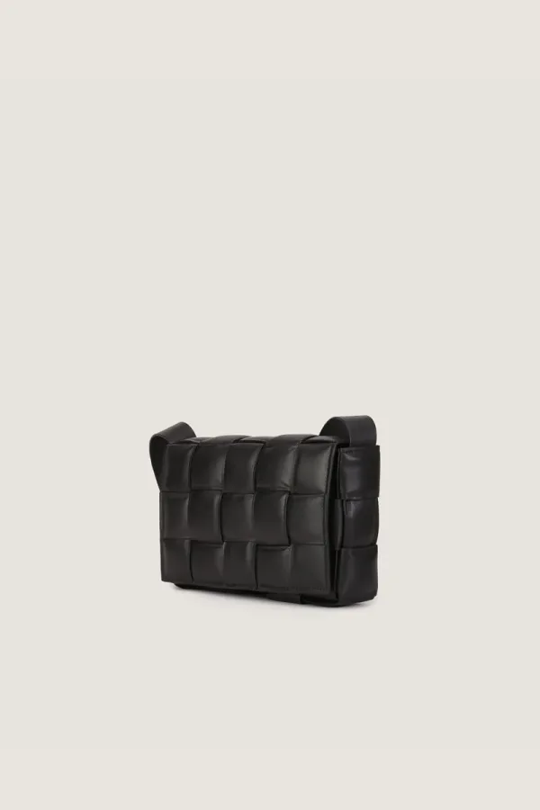 Goodge Padded Leather Shoulder Bag – Black – view 2
