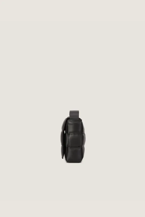 Goodge Padded Leather Shoulder Bag – Black – view 3