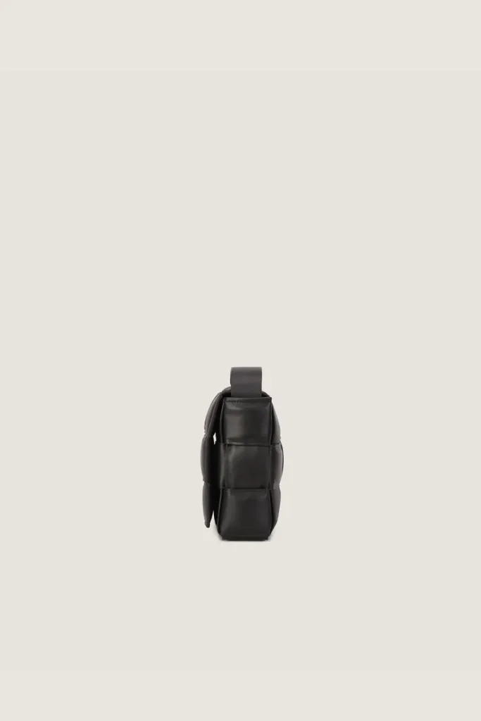 Goodge Padded Leather Shoulder Bag – Black – view 3
