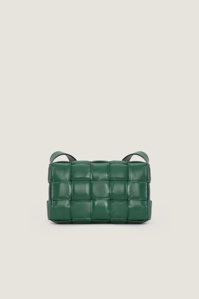 Goodge Padded Leather Shoulder Bag – Green – view 1