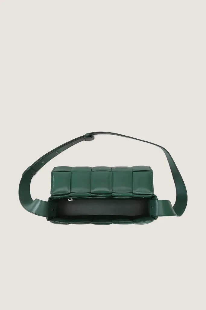 Goodge Padded Leather Shoulder Bag – Green – view 2