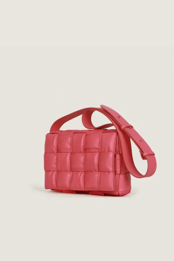 Goodge Padded Leather Shoulder Bag – Pink – view 1