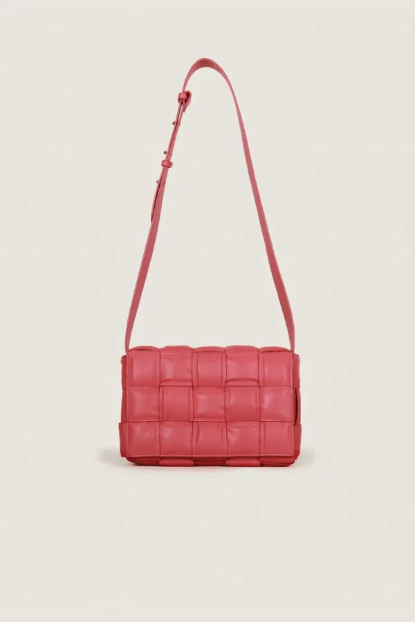 Goodge Padded Leather Shoulder Bag – Pink – view 3