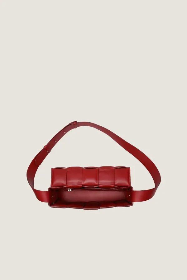 Goodge Padded Leather Shoulder Bag – Red – view 3