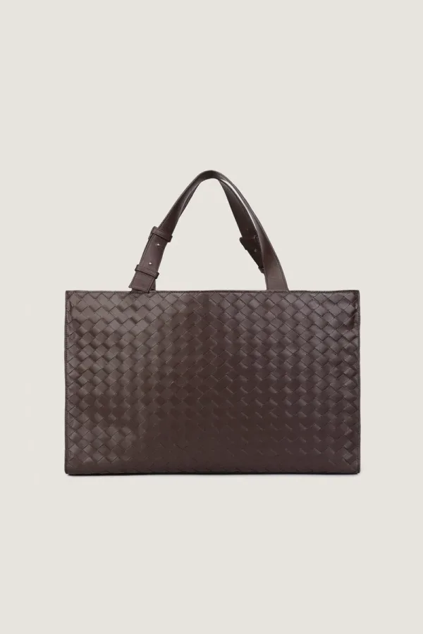 Hanway Cargo Leather Shoulder Bag – Chocolate Brown – view 4