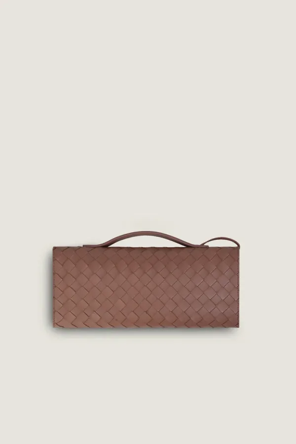 Leinster Leather Clutch – Blush Pink – view 4