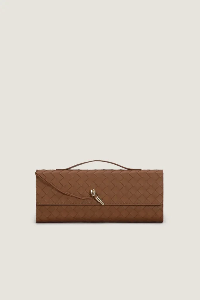 Leinster Leather Clutch – Brown – view 1
