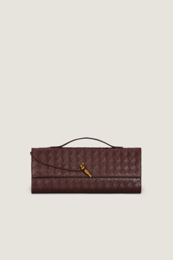 Leinster Leather Clutch – Burgundy – view 1