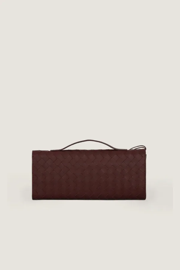 Leinster Leather Clutch – Burgundy – view 4