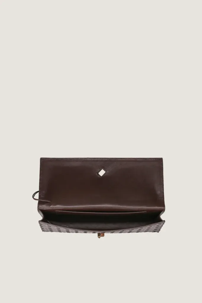 Leinster Leather Clutch – Chocolate Brown – view 3