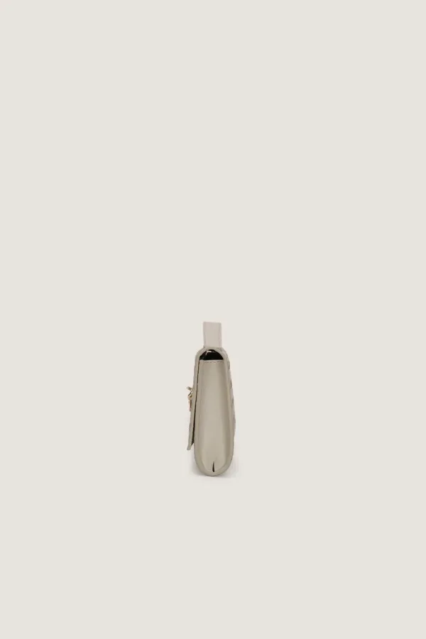 Leinster Leather Clutch – Light Grey – view 4