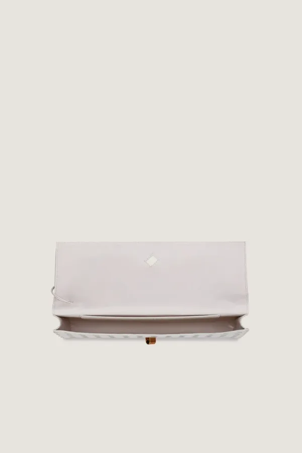 Leinster Leather Clutch – White – view 3