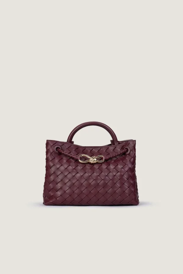 Moscow Road Small Leather Handbag – Burgundy – view 1