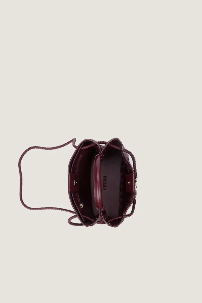 Moscow Road Small Leather Handbag – Burgundy – view 2