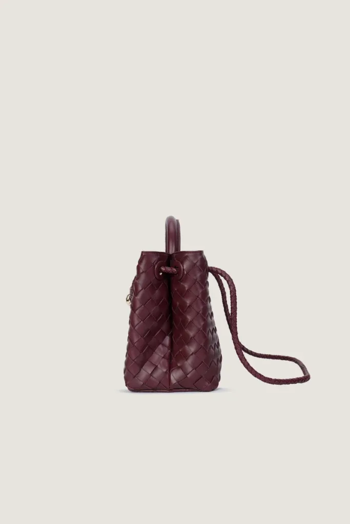 Moscow Road Small Leather Handbag – Burgundy – view 3
