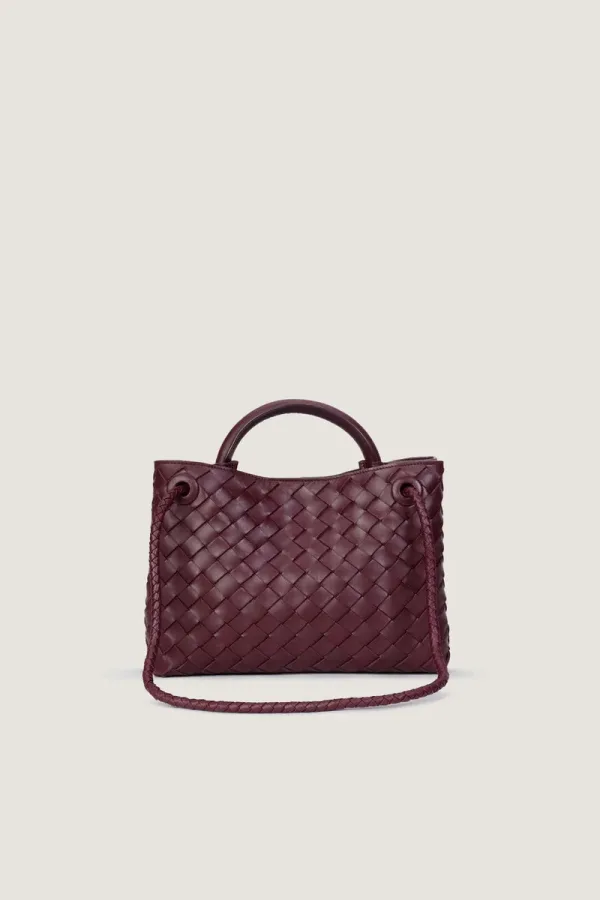 Moscow Road Small Leather Handbag – Burgundy – view 4
