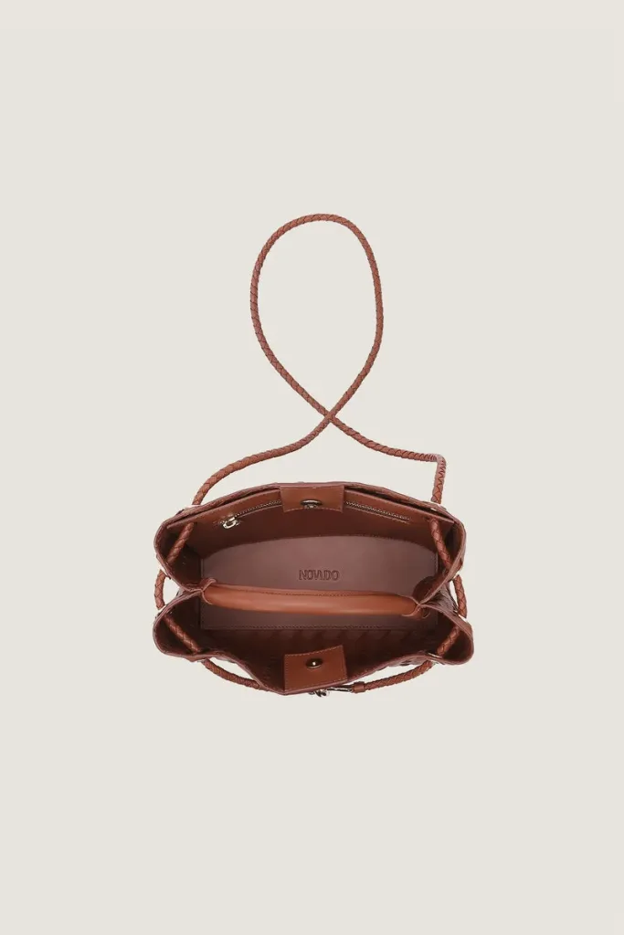 Moscow Road Small Leather Handbag – Chestnut – view 2