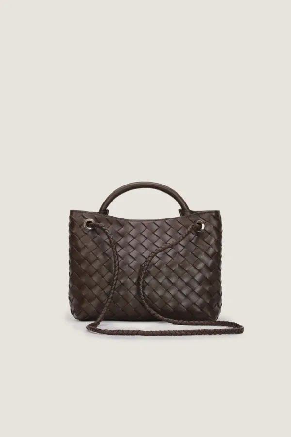 Moscow Road Small Leather Handbag – Chocolate Brown – view 2