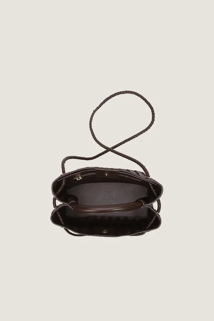 Moscow Road Small Leather Handbag – Chocolate Brown – view 3
