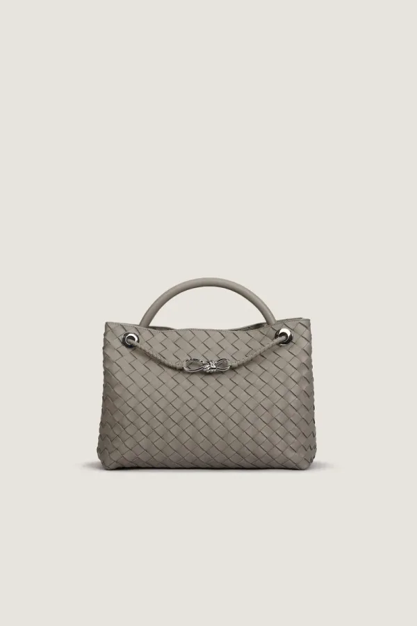 Moscow Road Small Leather Handbag – Grey – view 1