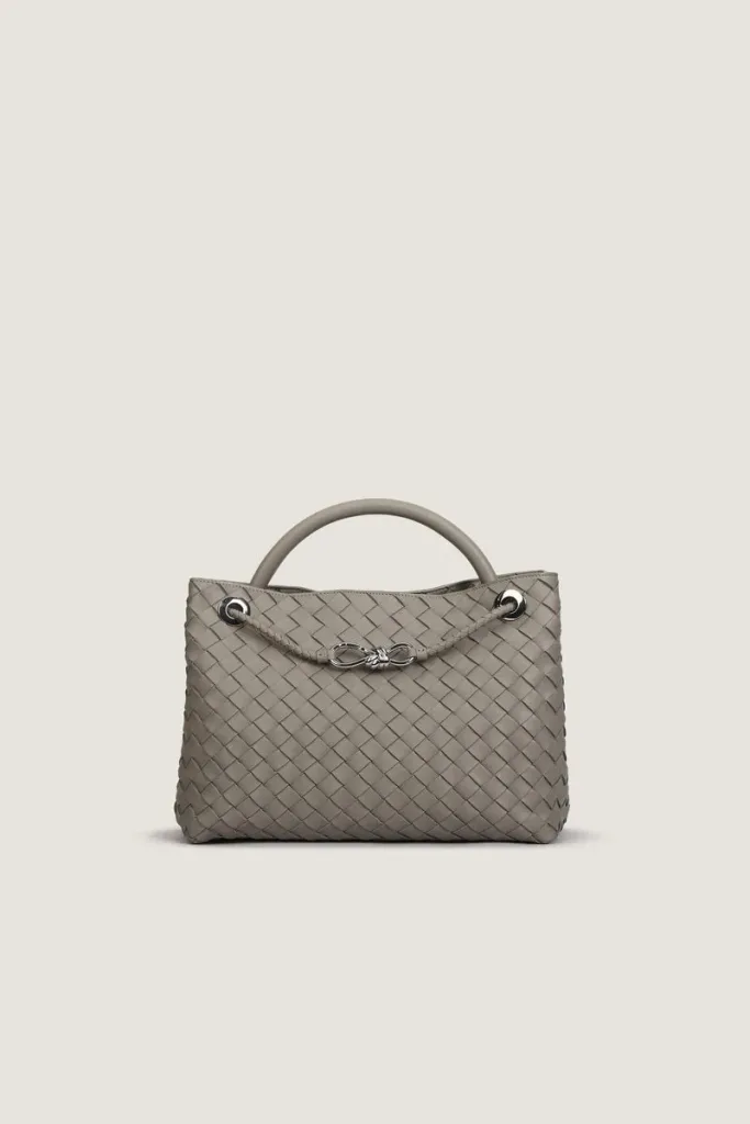 Moscow Road Small Leather Handbag – Grey – view 1
