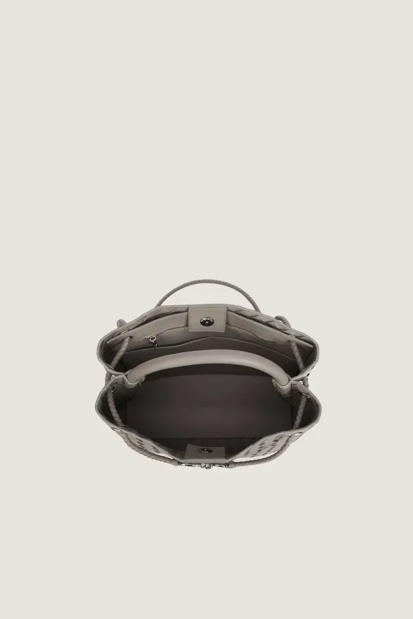 Moscow Road Small Leather Handbag – Grey – view 2