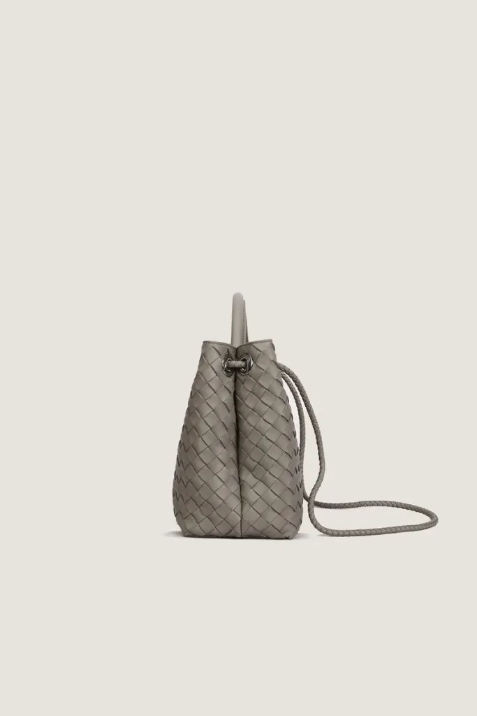 Moscow Road Small Leather Handbag – Grey – view 3