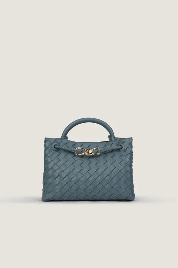 Moscow Road Small Leather Handbag – Sea Grey – view 1