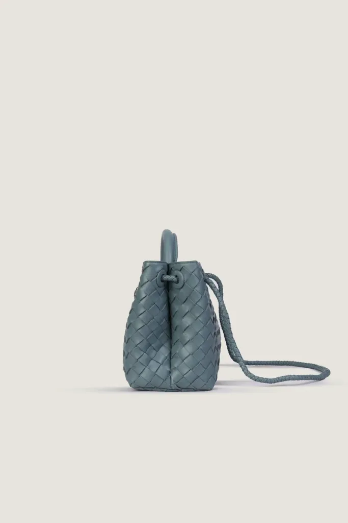 Moscow Road Small Leather Handbag – Sea Grey – view 3