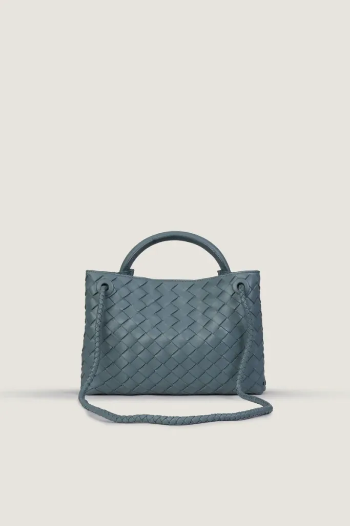 Moscow Road Small Leather Handbag – Sea Grey – view 4