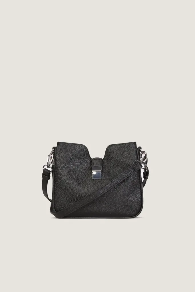 Mount Row Convertible Leather Crossbody Bag – Black – view 1