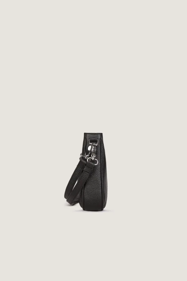 Mount Row Convertible Leather Crossbody Bag – Black – view 3