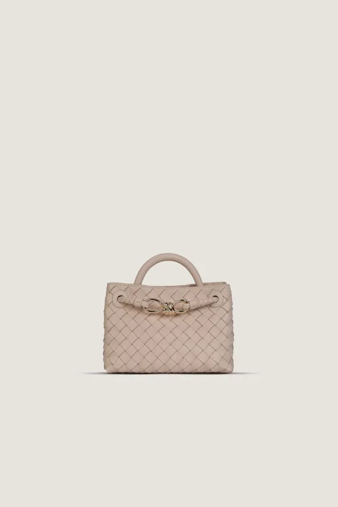 Norfolk Square Mini Leather Handbag – Beige – view 1