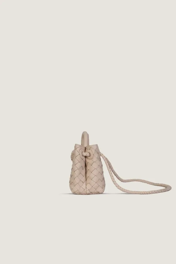 Norfolk Square Mini Leather Handbag – Beige – view 2