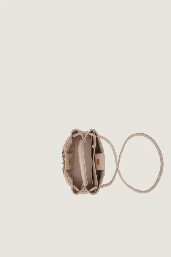Norfolk Square Mini Leather Handbag – Beige – view 4