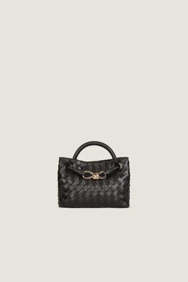 Norfolk Square Mini Leather Handbag – Black – view 1